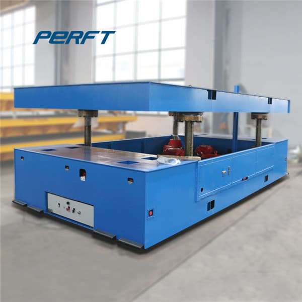 Heat Insulating Electric Flat Cart For Steel Rolls Warehouse